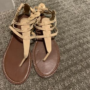 Tan size 8 sandals